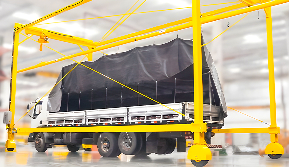 Enlonador e Desenlonador de Caminhões – Móvel – SAUR