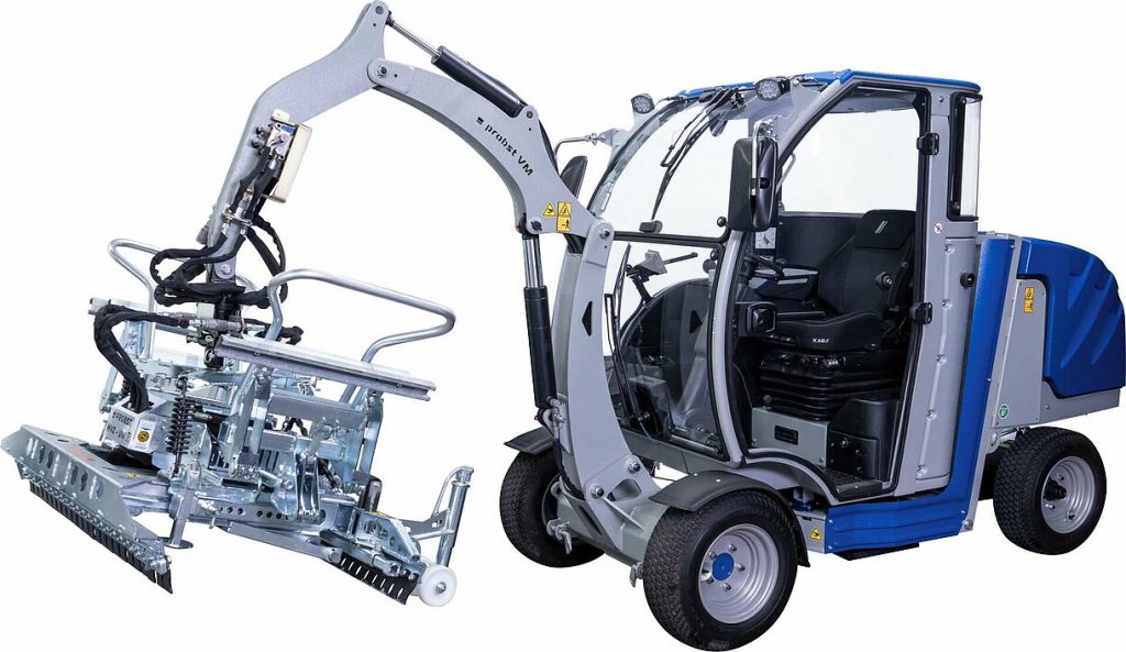 Máquina para Assentamento de Piso Intertravado V – Garra Hidráulica HVZ